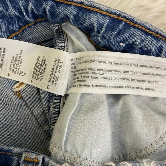Abercrombie & Fitch The Dad High Rise Relaxed Jeans Size 29 8 Regular Curve Love - Picture 9 of 9